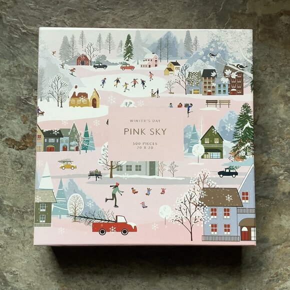 Pink Sky Puzzle, Winter's Day, 500 Pieces, Excellent Condition - Picture 1 of 3